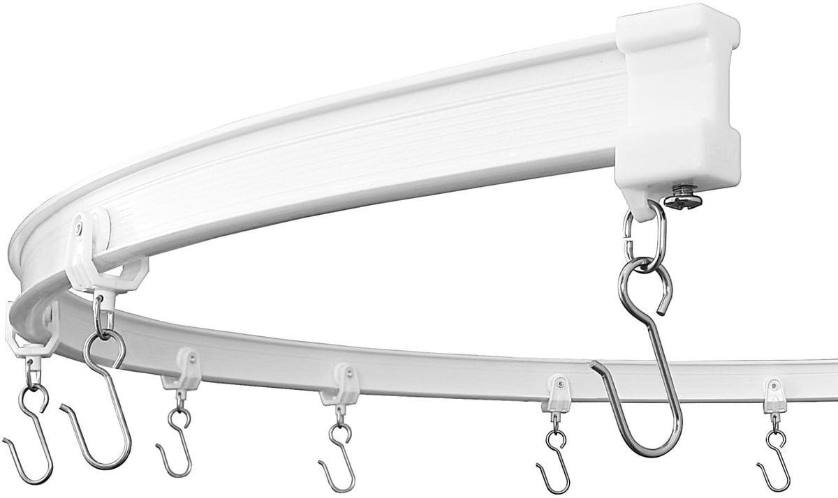 Omgoods Flexibele Buigbare Plafond Gordijnrail - 2.4m