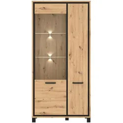 FORTE Highboard Farida Holzoptik Eiche Artisan