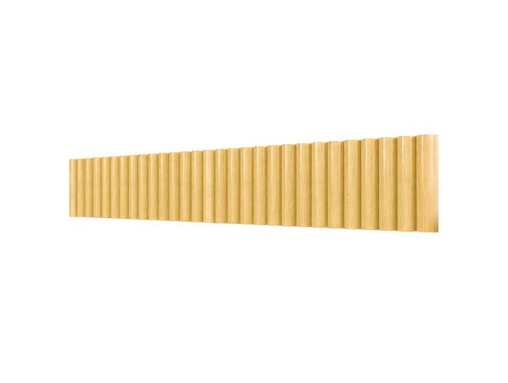 Outsunny Gartenzaun Tannenholz Naturholz, Naturfarben, Holz, 2.7x30 cm, Gartenzubehör