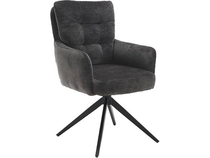 Esszimmerstuhl HOME AFFAIRE Sant Tropez , grau (anthrazit, schwarz, anthrazit), B:60cm H:92cm T:67cm, Stühle, Esszimmerstuhl