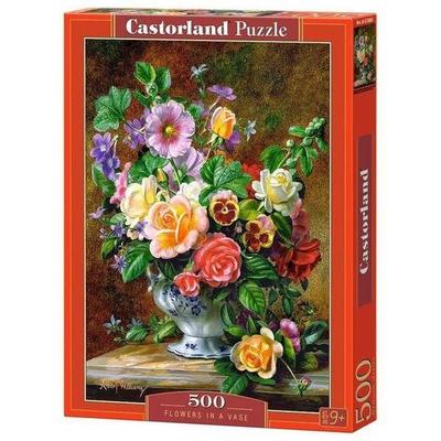 Castorland 500 Piece Jigsaw Puzzle, Flowers in a Vase, Flower and Plants Puzzle, Albert Williams, Painting Puzzle, Adult Puzzles, Castorland B-52868