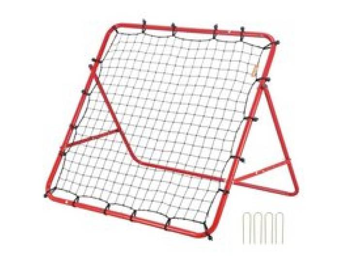 VEVOR Filet de Rebond Football 1x1 m Rebondisseur pour Entraînement Football Portable avec Tube en Fer Filet PE Installation Facile Équipement de Sport pour Enfants Adolescents Tous Ages