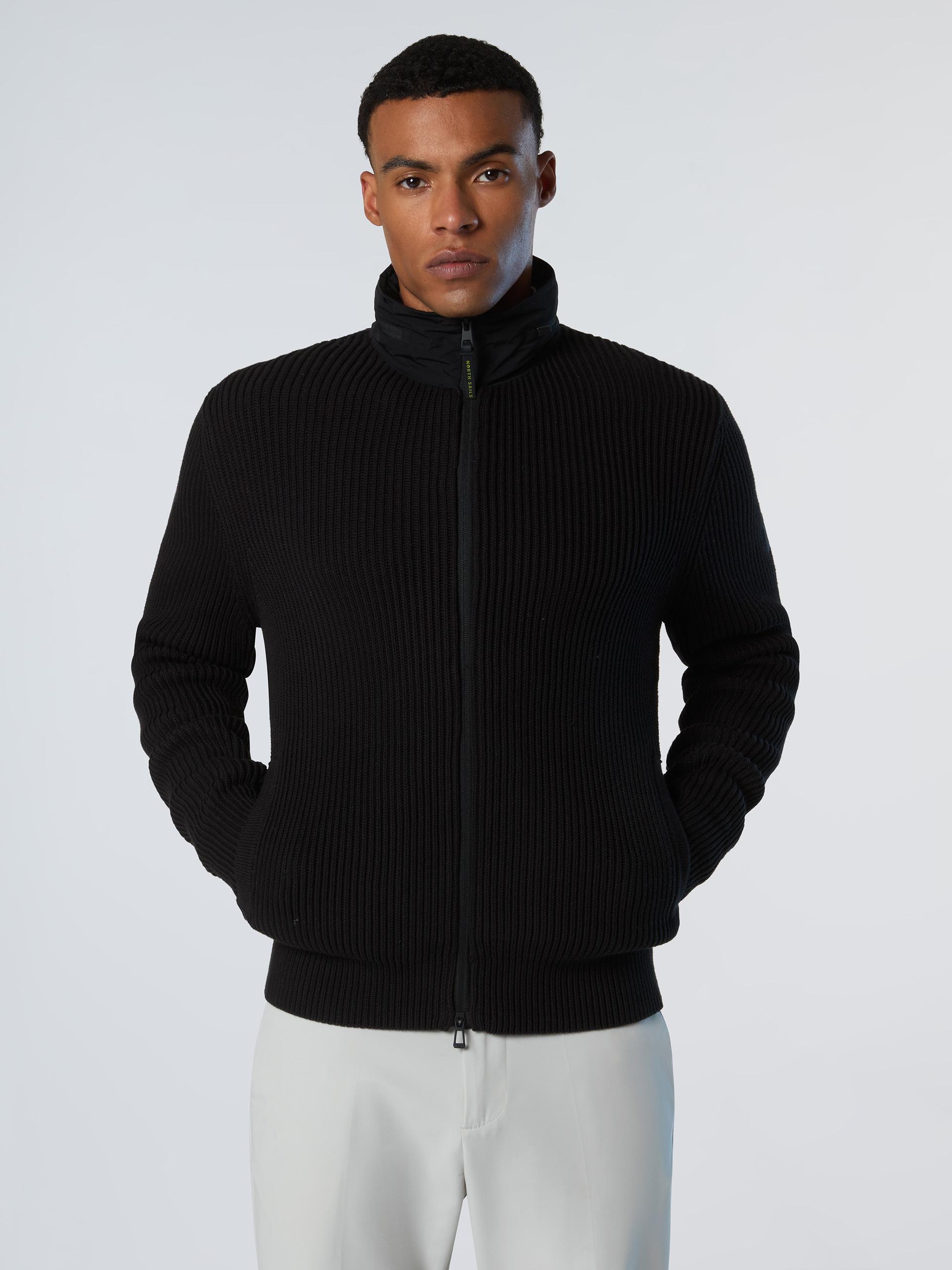 North Sails Pullover Durchgehender Reißverschluss mit Kapuze