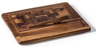 Kalmar Home Acacia Wood End Grain Large Cheeseboard with Knife