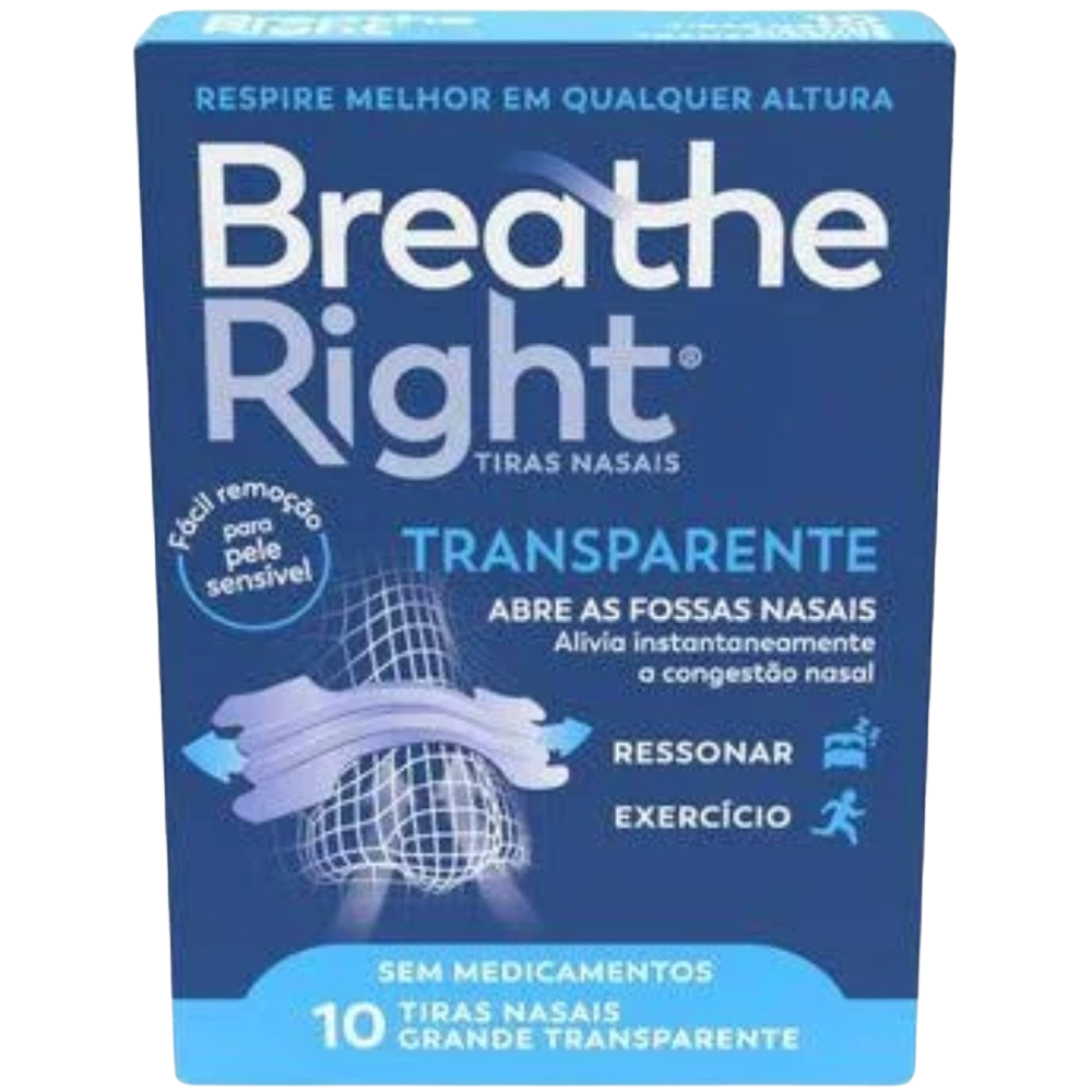 Rhinomer Tiras nasales Breathe Right 10&nbsp;un. Transparent Large