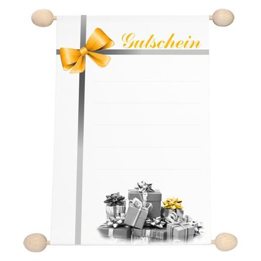 Rnk Idee & Stil "Gutschein" neutral mit Schleife, DIN A5 (A5) (2874)