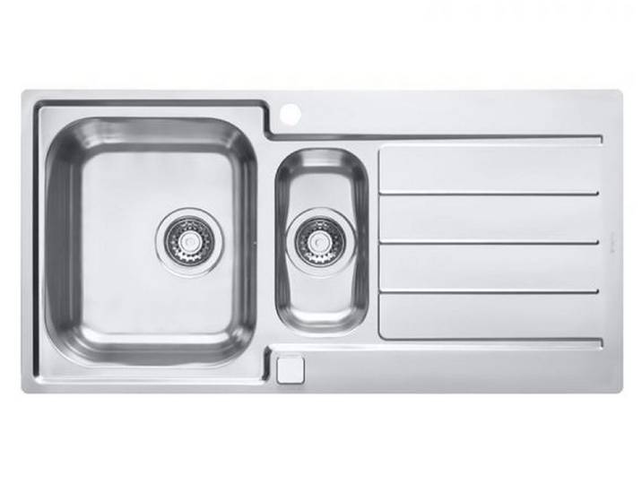Alveus Küchenspüle Küchenspüle 98x50cm Edelstahl Einbauspüle Line maxim 10 Schrank 60cm, Rechteckig, 98/50 cm, (1 St)