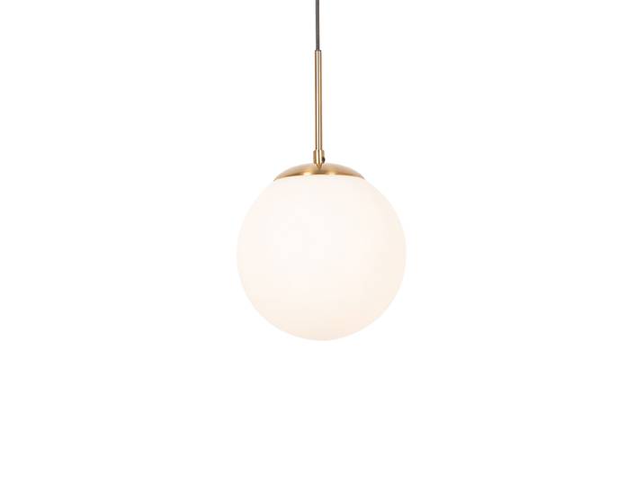 Suspension intelligente dorée avec verre opale incl. Wifi P45 -