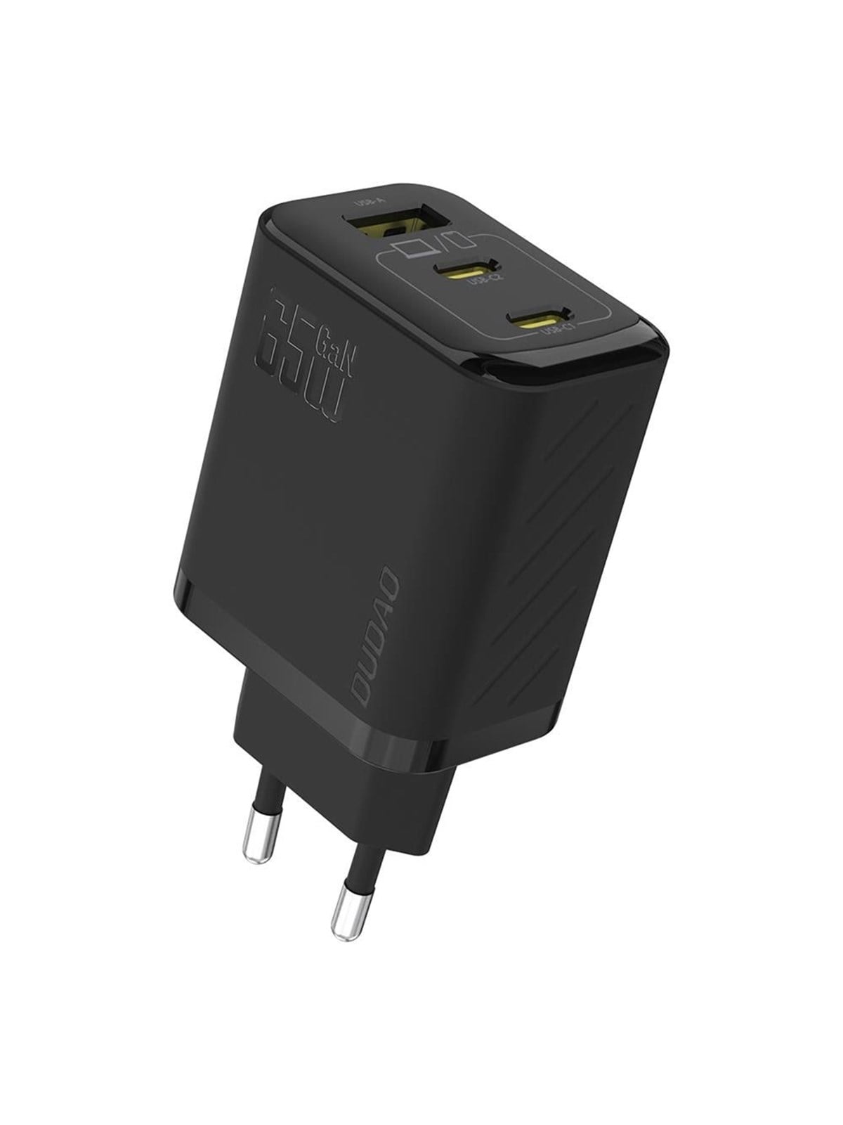 Dudao A29 65W GaN Wall Charger 2 x USB-C + 1 x USB-A - Black