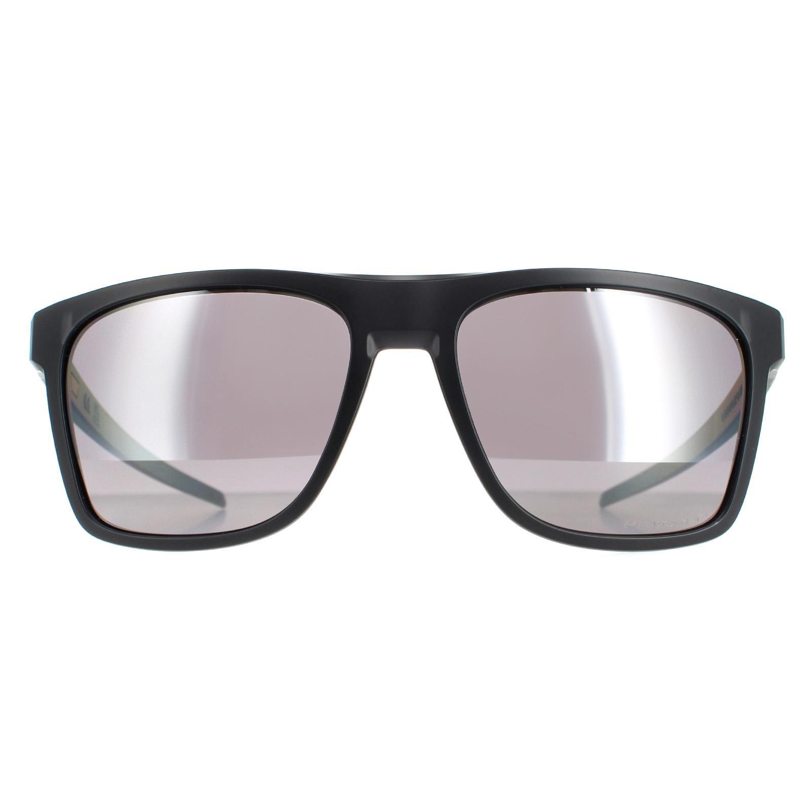 Oakley Vierkant Mannen Matte Zwart Ink Prizm Zwart gepolariseerd Leffingwell