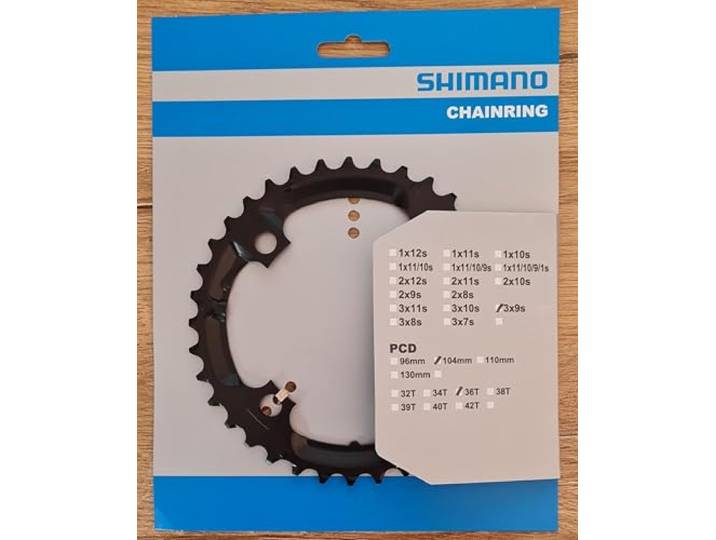 SHIMANO Plato 36D-FC-M590 Zwart