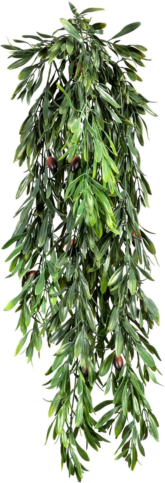 Kunstranke CREATIV GREEN "Hängende Olive", grün, H:85cm, Kunststoff, Kunstpflanzen, mit detailgetreuer Gestaltung