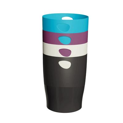 Exacompta 453101D 8x Papierkorb Ecobin, Kollektion TitanFarben sortiert