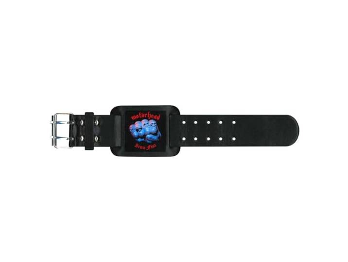 Motorhead Iron Fist lederen polsband/leren armband, Eén maat, Zie beschrijving.