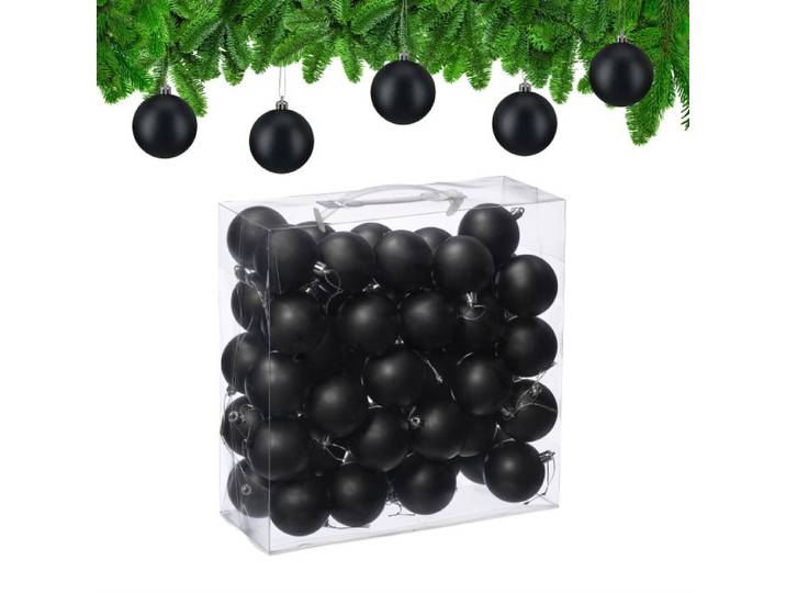 Relaxdays Weihnachtskugeln 50er Set
