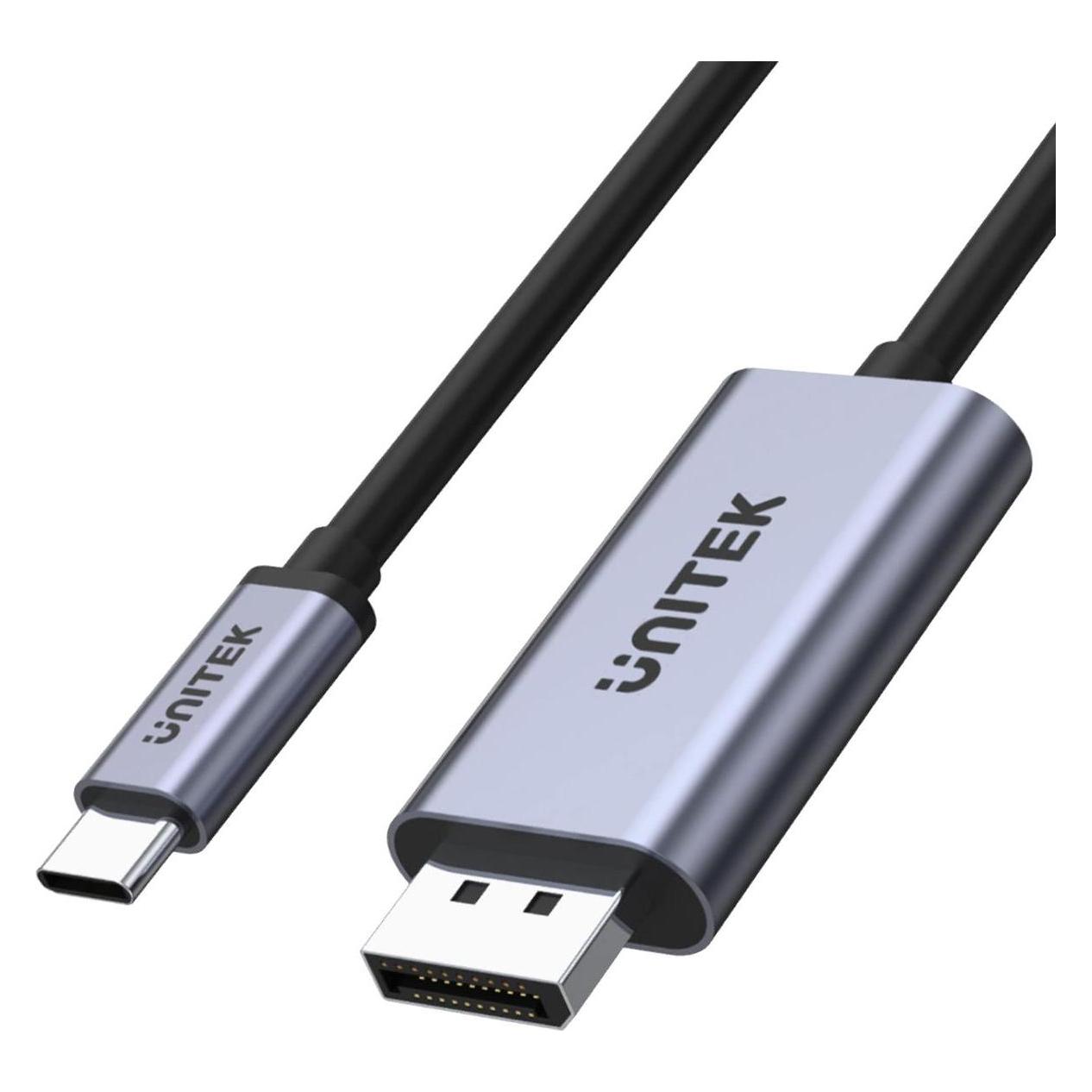 Unitek V1409A Kabeladapter USB-C DisplayPort Schwarz Grau (DisplayPort) (V1409A)
