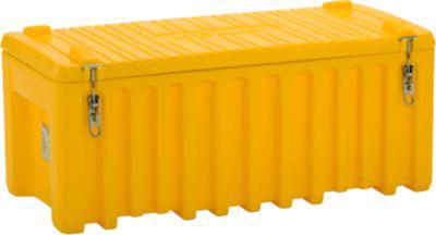Transport- und Pritschenbox CEMO CEMbox 250, Polyethylen, 250 l, L 1200 x B 600 x H 540 mm, stapelbar, gelb