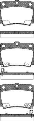 Triscan Bremsbelagsatz, Scheibenbremse 8110 42022 Für Mitsubishi