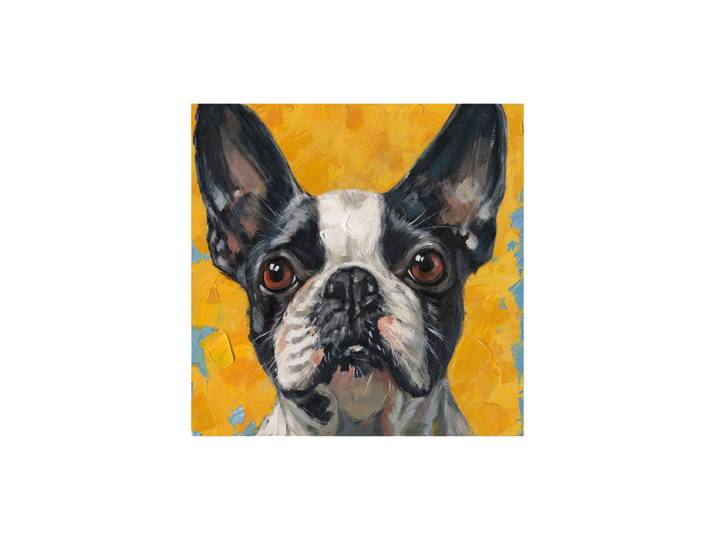 Handbemaltes Bild „Oskar“ 70 x 70 cm Multicolor Crea Collection