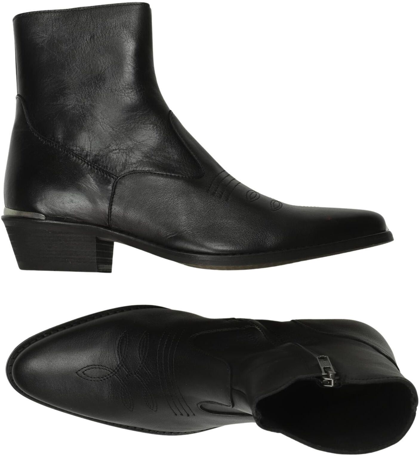 Shoe The Bear Herren Stiefel, Schwarz, Gr. EU 41, Leder - Second Hand