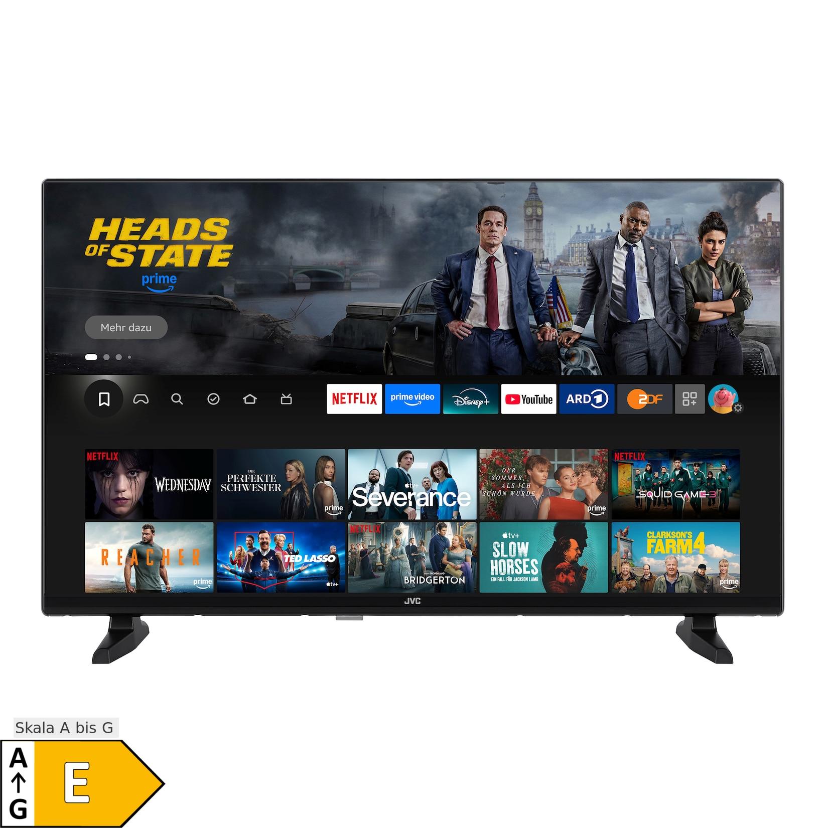 JVC LT-32VRH3555 Fernseher 32 Zoll Fire TV HD-Ready Smart TV HDR TV Alexa Triple-Tuner LED TV (2026)