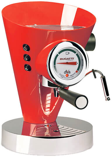 Bugatti Diva Coffee Machine Red