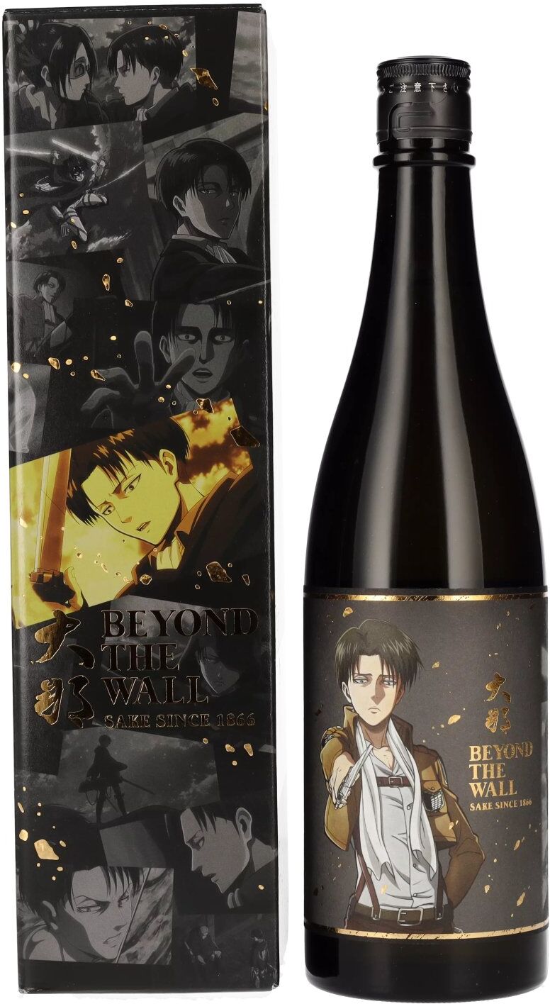 Beyond the Wall Sake x Attack on Titan Attack on Titan x Beyond the Wall LEVI Model Japanese Sake 15% Vol. 0,72l in Geschenkbox