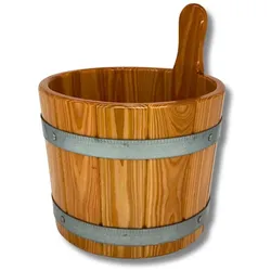 Sauna-Aufgusskübel / Saunaeimer aus Lärche hygieneversiegelt 5 Liter