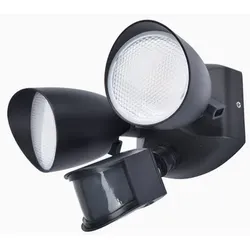 Lutec 7622222012 LED-Außenwandleuchte Shrimp mit Bewegungssensor 1x23,5W | 1700lm | 4000 K | IP44 - schwarz