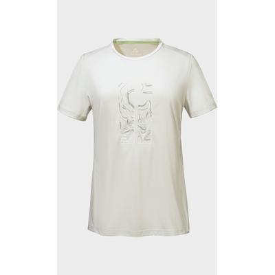 Funktionsshirt SCHÖFFEL "CIRC T Shirt Sulten L", Damen, Gr. 36, 0904, natur, Oberstoff: 100% Polyester, Rundhals, Shirts Funktionsshirt
