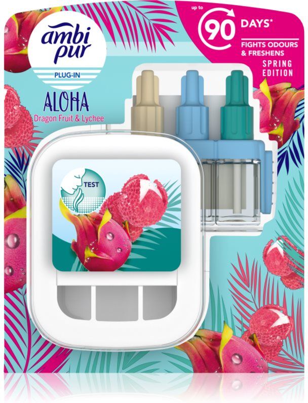 AmbiPur 3volution Aloha diffuseur électrique de parfum d'ambiance avec recharge 20 ml