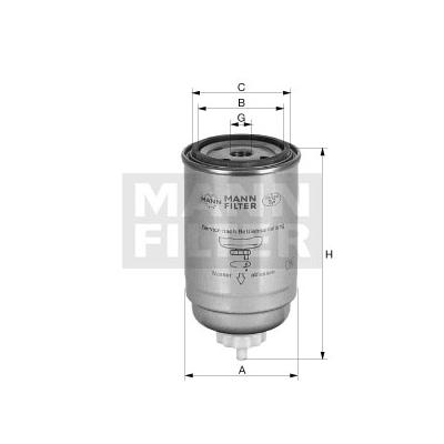 MANN-FILTER Kraftstofffilter WK 8025 85mm