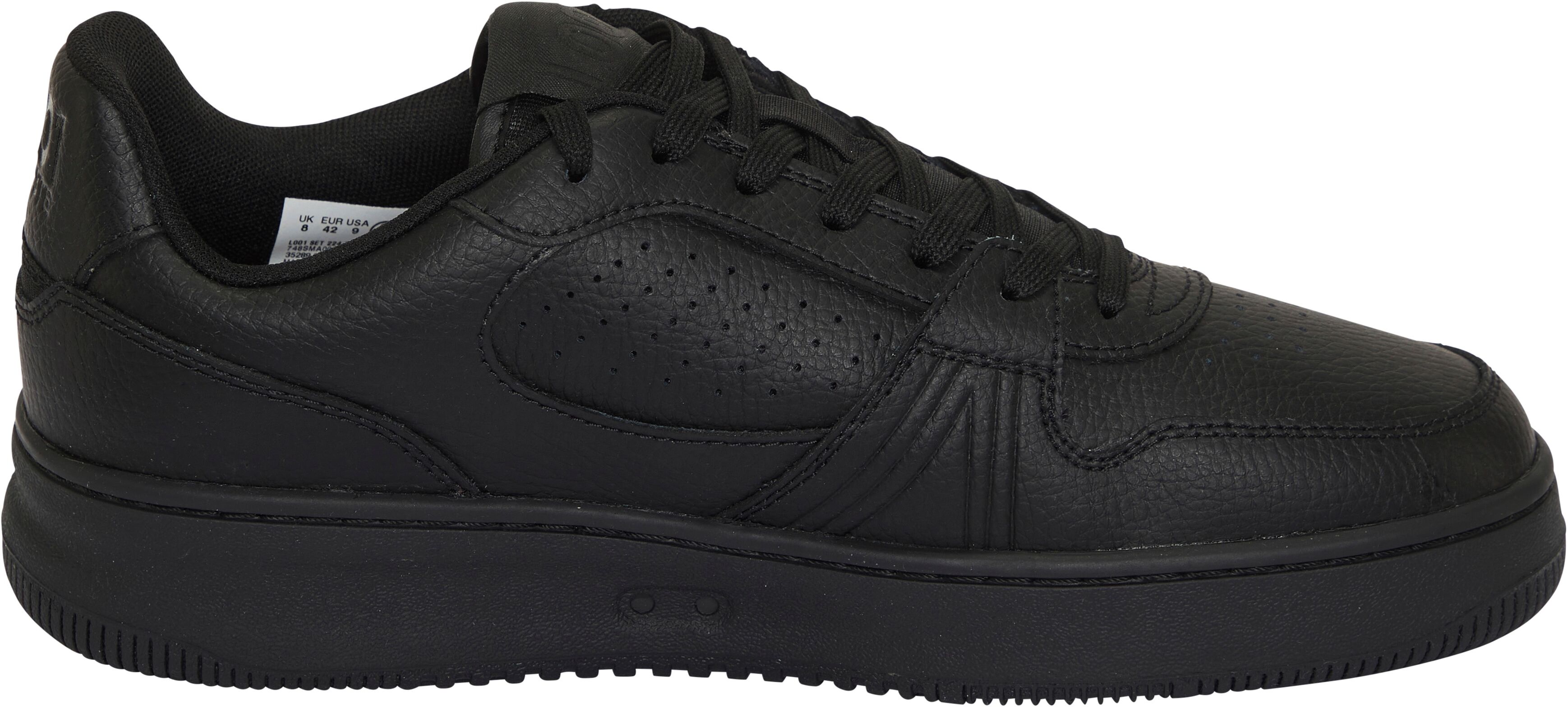 Sneaker LACOSTE "LACOSTE L001", Herren, Gr. 42, schwarz (blk, blk), Leder, Schuhe Sneaker