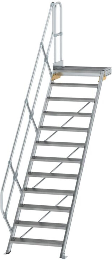 MUNK Aluminium-Treppe Plattform 45° 12 Stufen (600452)