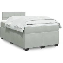 vidaXL, Boxspringbett, Yamiser (Block mit Quadraten) (120 x 200 cm)