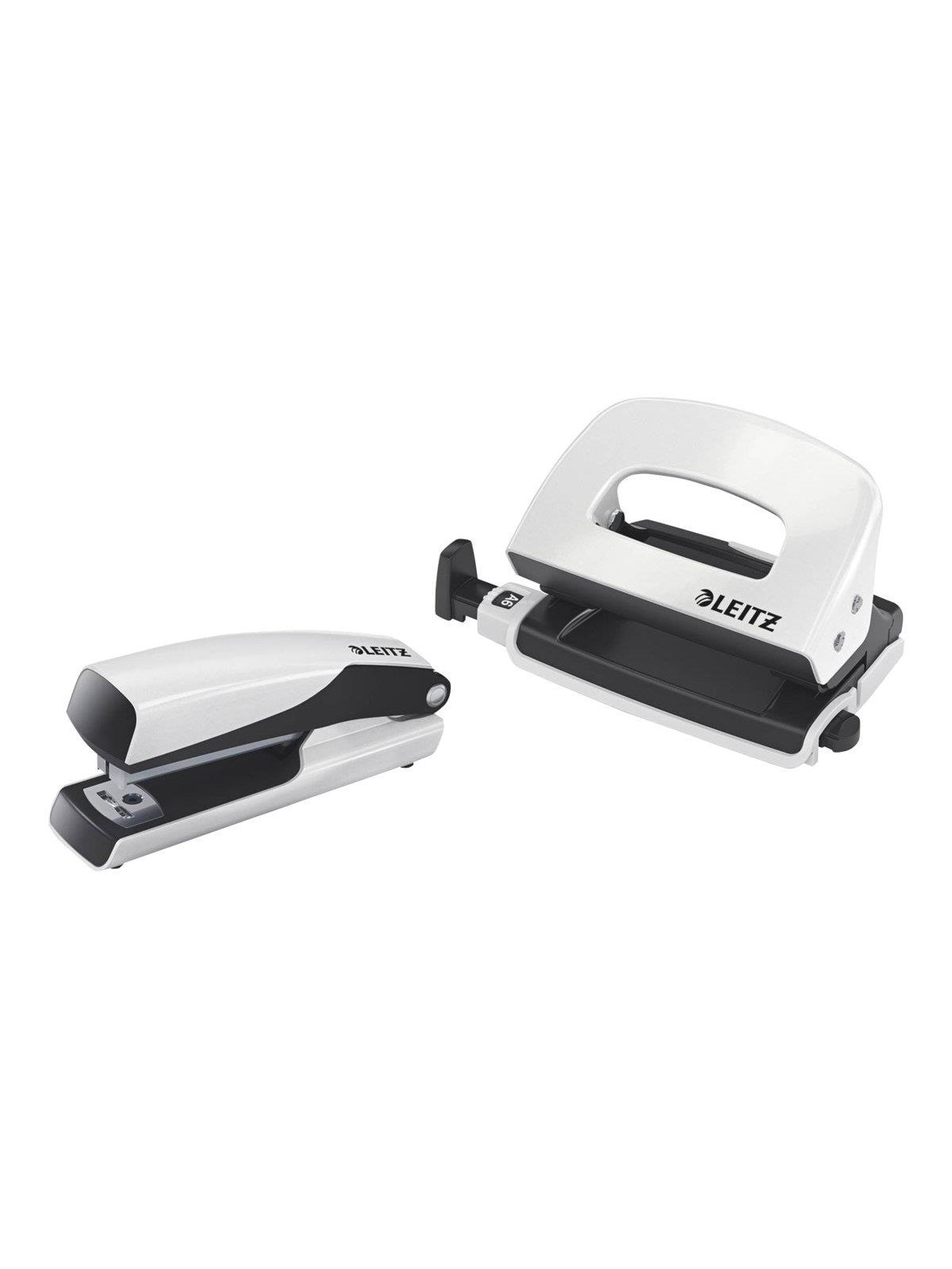 Leitz NeXXt WOW Set Mini-Heftgerät und -Locher Weiß