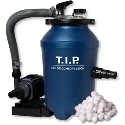 T.I.P., Pool Filter + Pool Pumpe, Technische Industrie Produkte Chlor Comfort 15000 Sandfilteranlage 4.5 m3/h