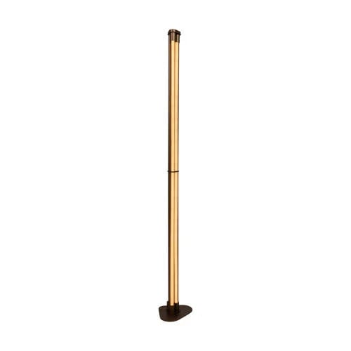 Lucide Janderin Vloerlamp met LED en Handbewegingssensor, Goud/Messing en Bruin, Hoogte: 155,9 cm