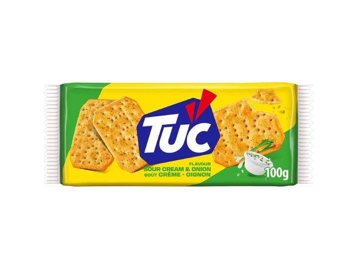 TUC Crackers Savoureux Crème Aigre et Oignon, 100 g