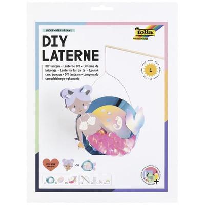 FOLIA Bastelartikel Laternen-Bastelsets UNDERWATER DREAMS, inkl. 1 LED-Licht und Batterien
