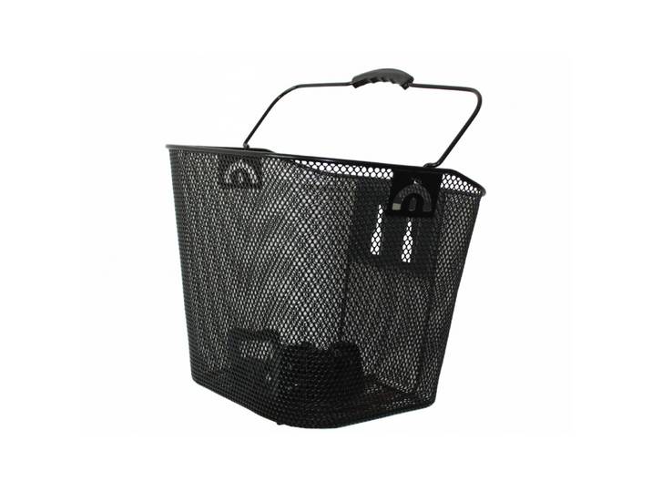 Velokorb vorne mit Tragegriff 35 x 25 cm schwarz