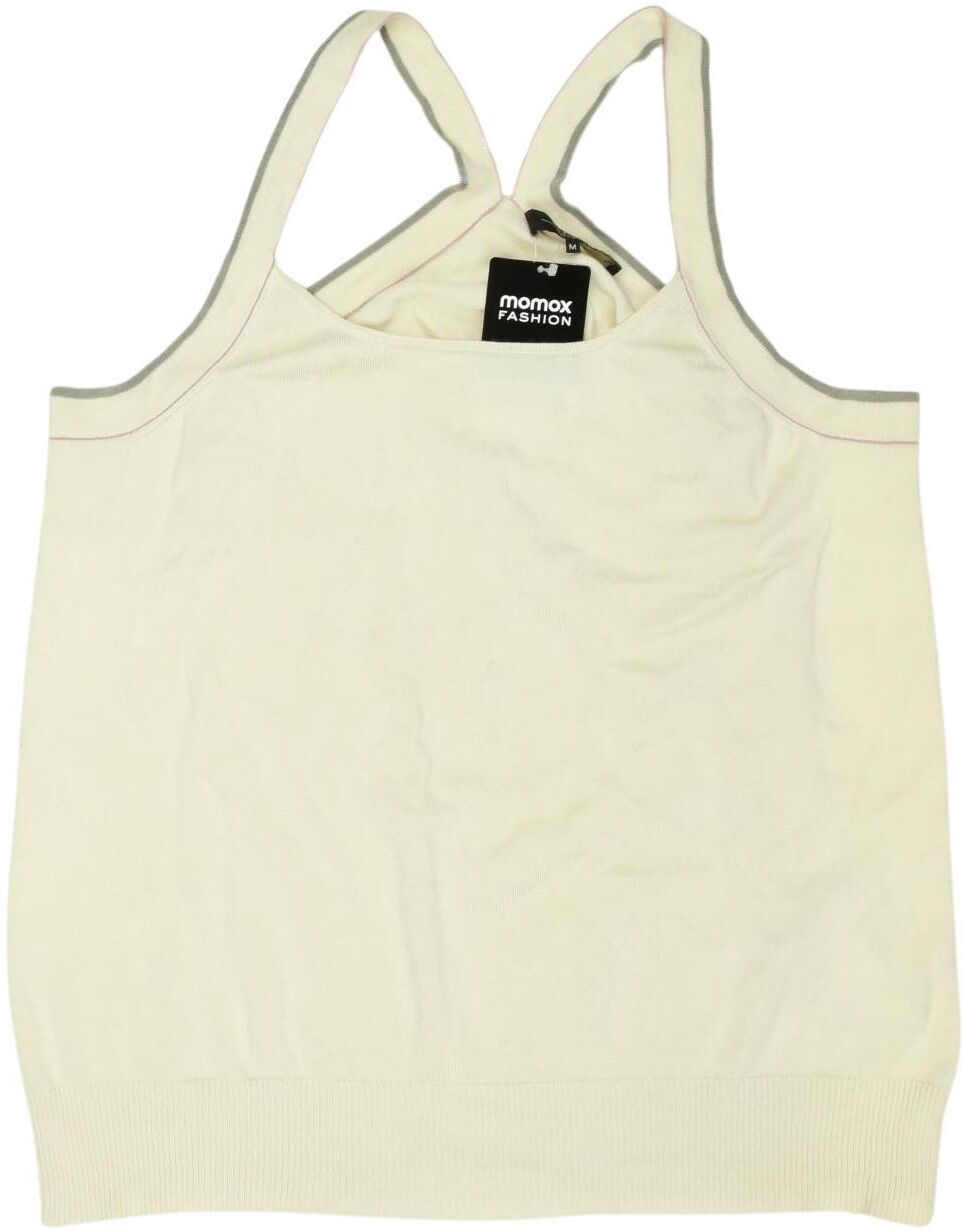 Weekend Max Mara Damen Top, Cremeweiß, Gr. M, Elasthan / Baumwolle - Second Hand