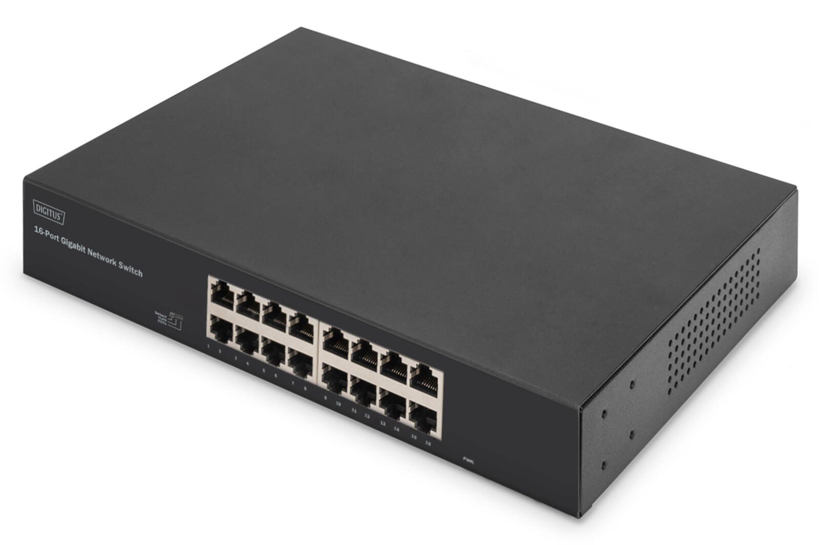 Digitus 16-Port Gigabit Switch, 19 Zoll, Unmanaged DN-80112-2