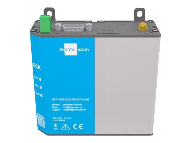 INSYS icom SCR-L200 LTE-Mobilfunk-Router VPN 2xEthernet 10/100BT 1xRS232 10020728