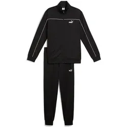 PUMA Herren Sportanzug Poly Piping Suit, Größe S in Schwarz Schwarz