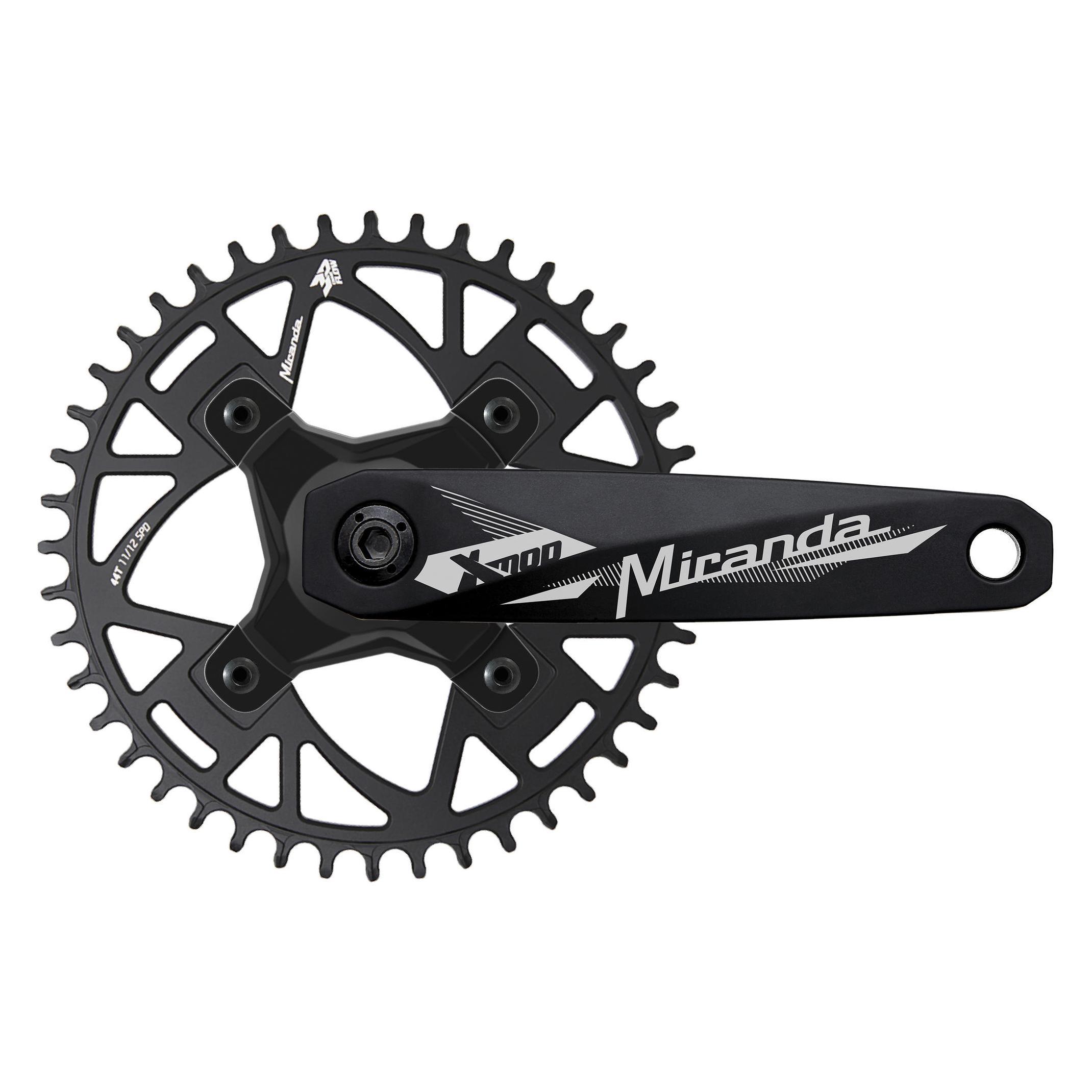Miranda Modular MRTB Chainflow 3D Kettenradgarnitur Schwarz Einheitsgrösse (165 mm) (PK20IBT17L38X1001341)