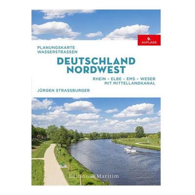 Planungskarte Wasserstraßen Deutschland Nordwest, Gebundene Ausgabe von Jürgen Strassburger, Delius Klasing, 978-3-667-13161-4