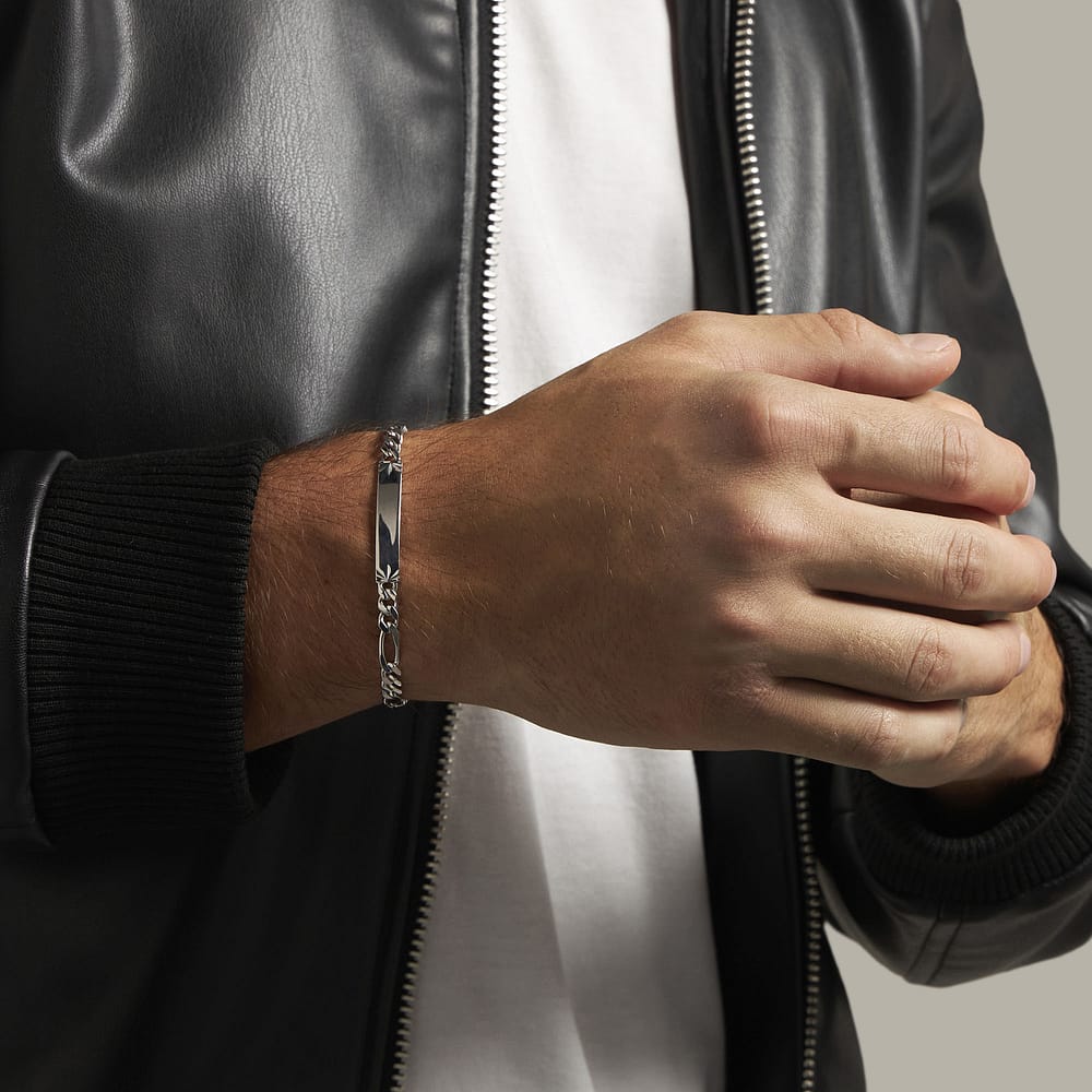 Gourmette Cleor En Argent 925/1000 Homme