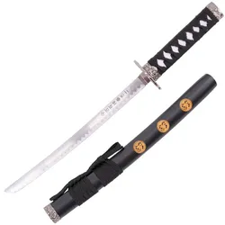 Mini Katana schwarz inklusive Ständer