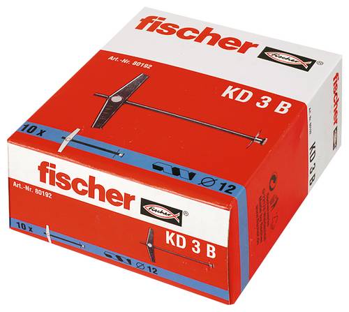 Fischer 080192 KD 3 B Federklappdübel 95mm 12mm 10St.